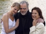 Klick! Bild vergrern - Daniela Ziegler mit Maximilian Schell und Rike Schmid (Foto:  ZDF/Leute heute)